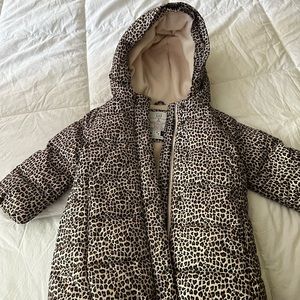 GAP KIDS LEOPARD PRINT WINTER COAT